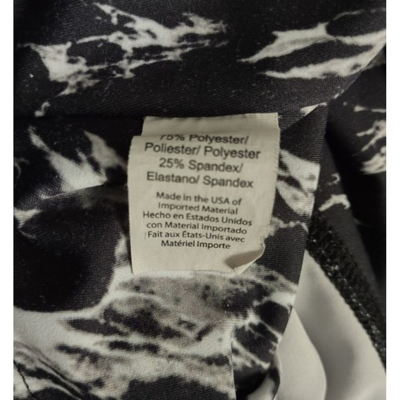 Beyond Yoga Olympus Midi Black White Marble Leggings Womens XS Activewear Lounge - Picture 4 of 6